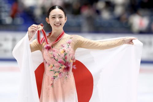 女子3位の青木（撮影・河田真司）
