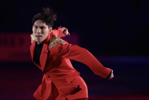 フィギュアスケートGPシリーズ第4戦NHK杯のエキシビションに臨む田中刑事さん（撮影・河田真司）