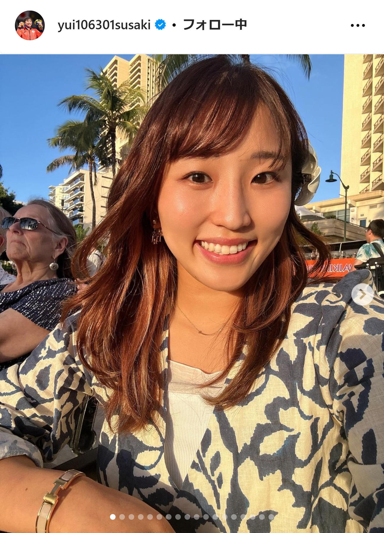 須崎優衣のインスタグラムから