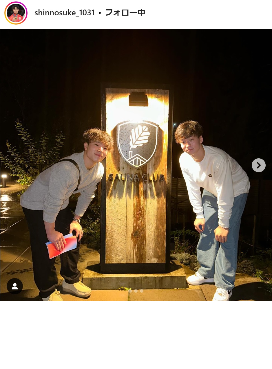 岡慎之助のインスタグラムから