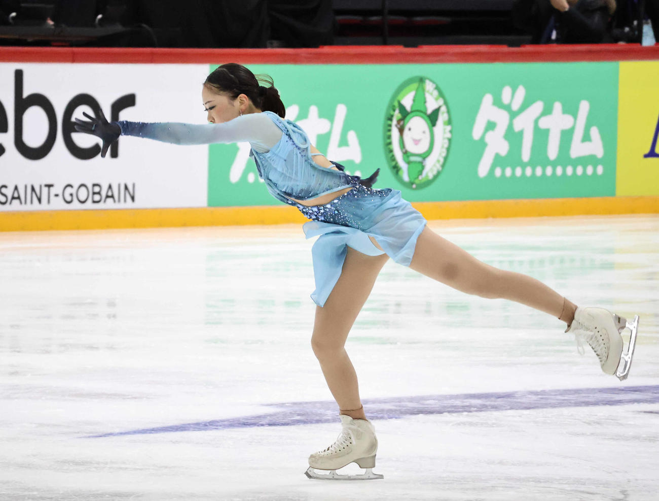 ショートプログラムに臨んだ吉田陽菜（撮影・竹本穂乃加）