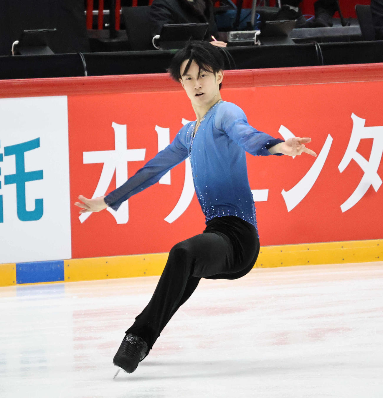 フリーに臨んだ山本草太（撮影・竹本穂乃加）＝2024年11月16日、フィンランド・ヘルシンキ