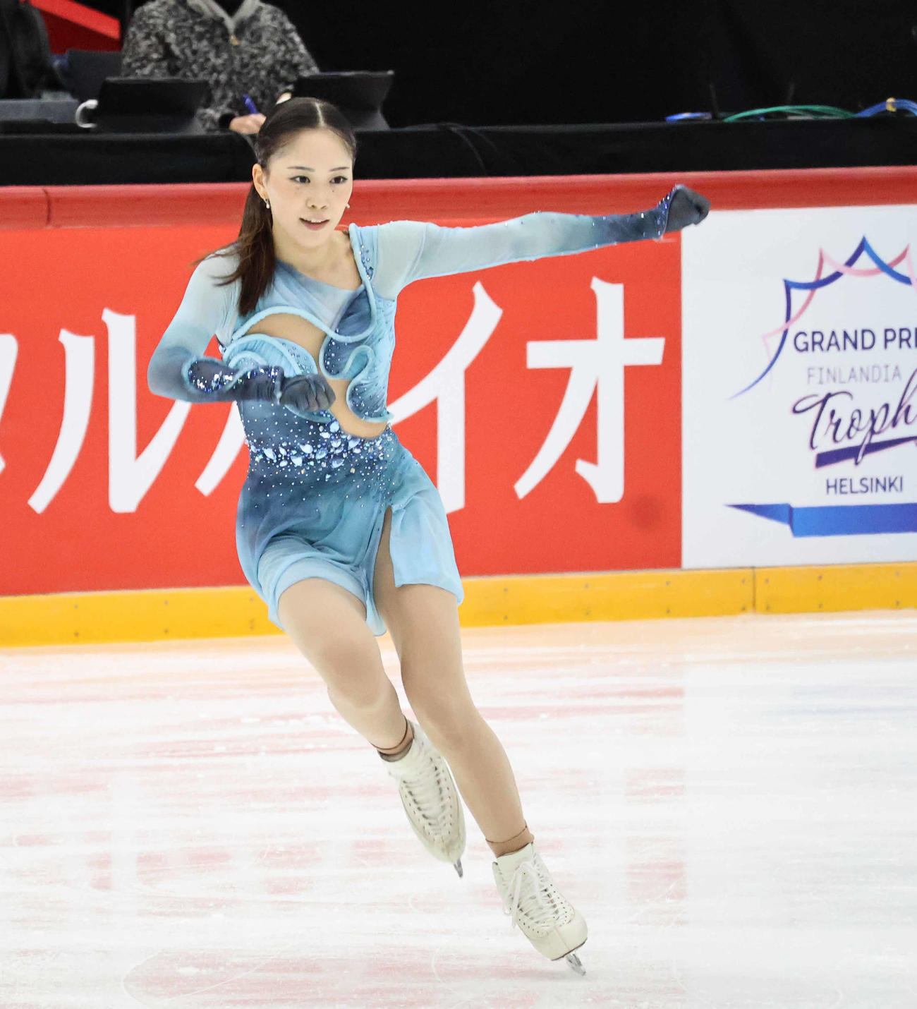 ショートプログラムに臨んだ吉田陽菜（撮影・竹本穂乃加）