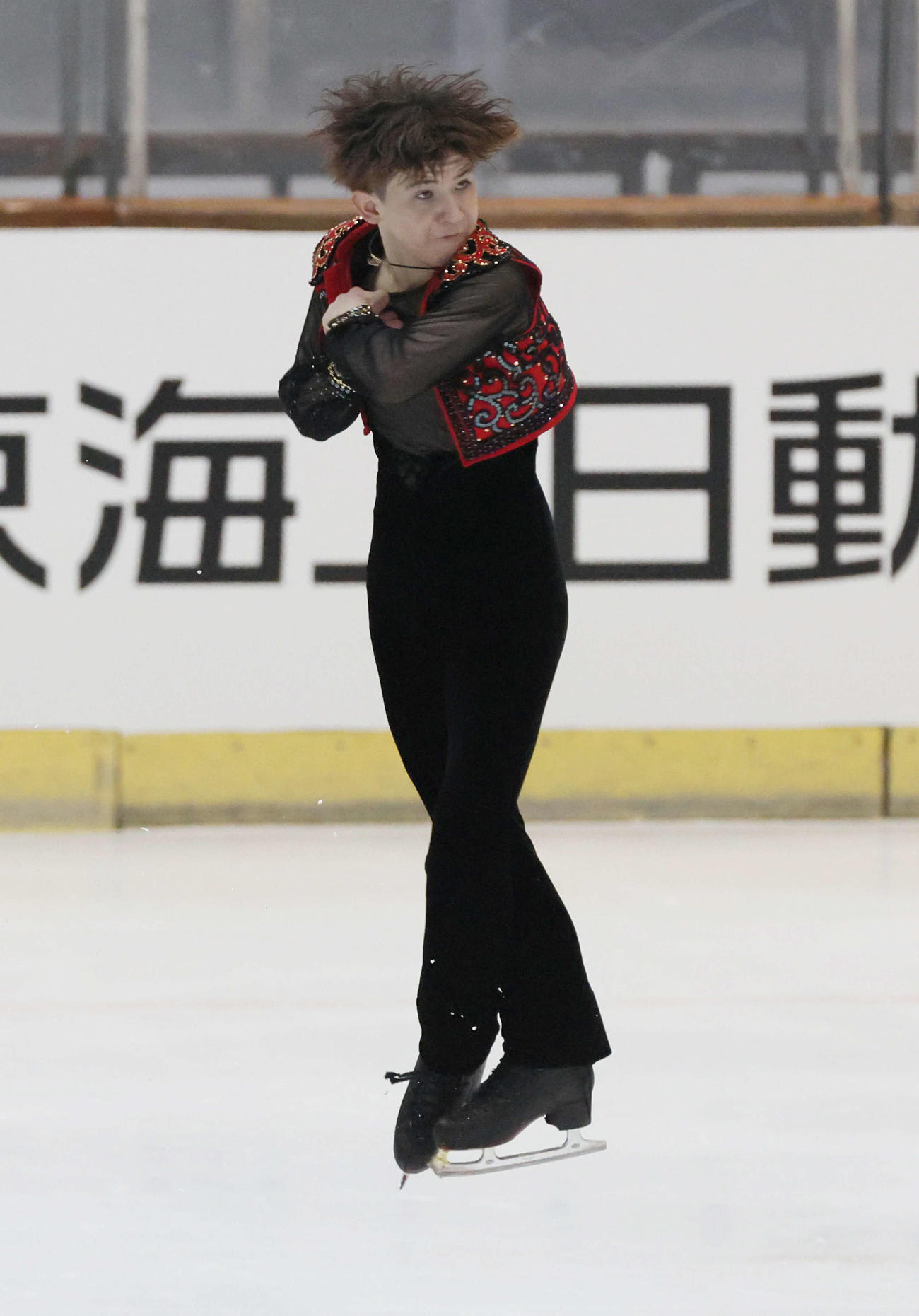 ジュニア男子（ショートプログラム）　中田瑠士（撮影・加藤孝規）
