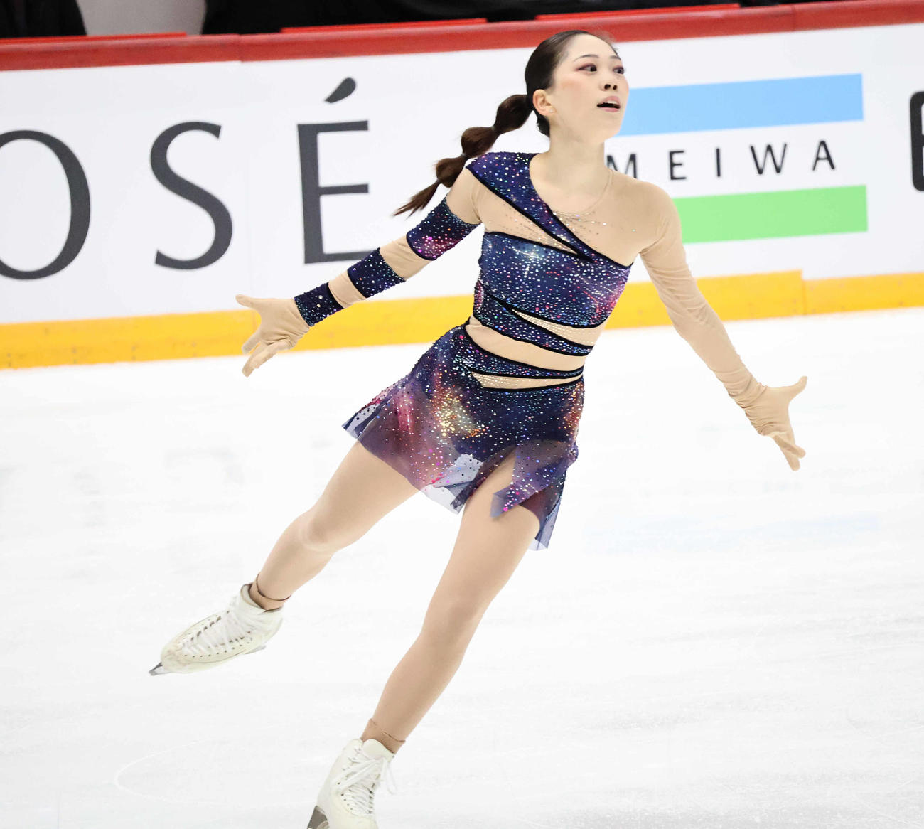 フリーに臨んだ吉田陽菜（撮影・竹本穂乃加）