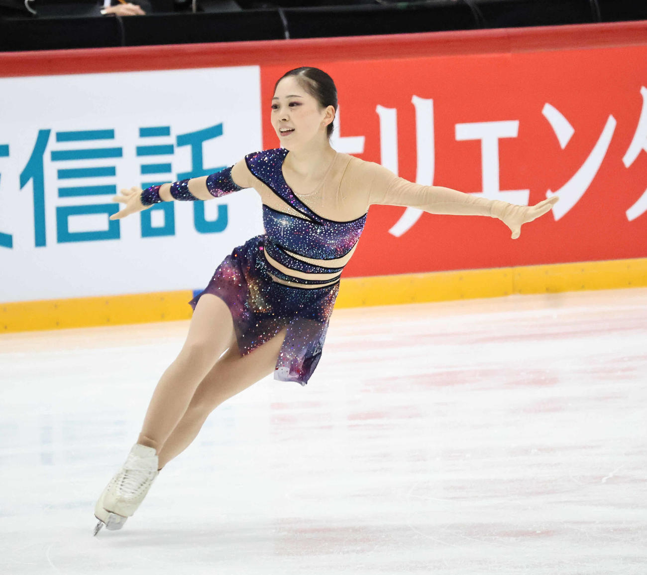 フリーに臨んだ吉田陽菜（撮影・竹本穂乃加）＝2024年11月16日、フィンランド・ヘルシンキ