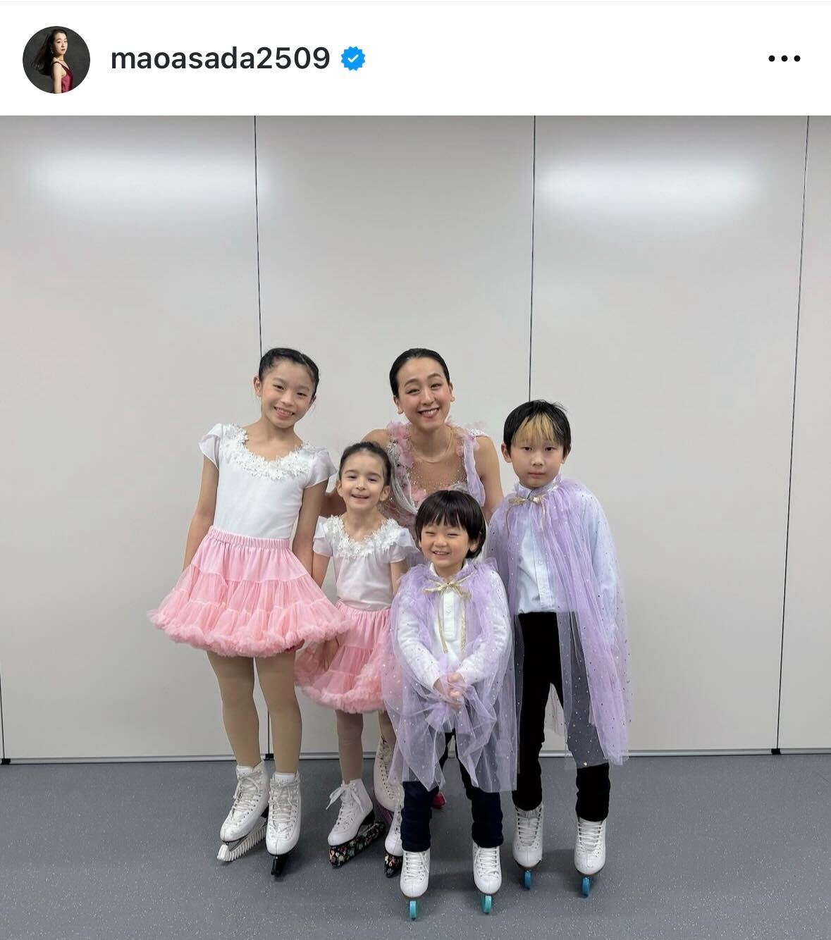 浅田真央のインスタグラムから
