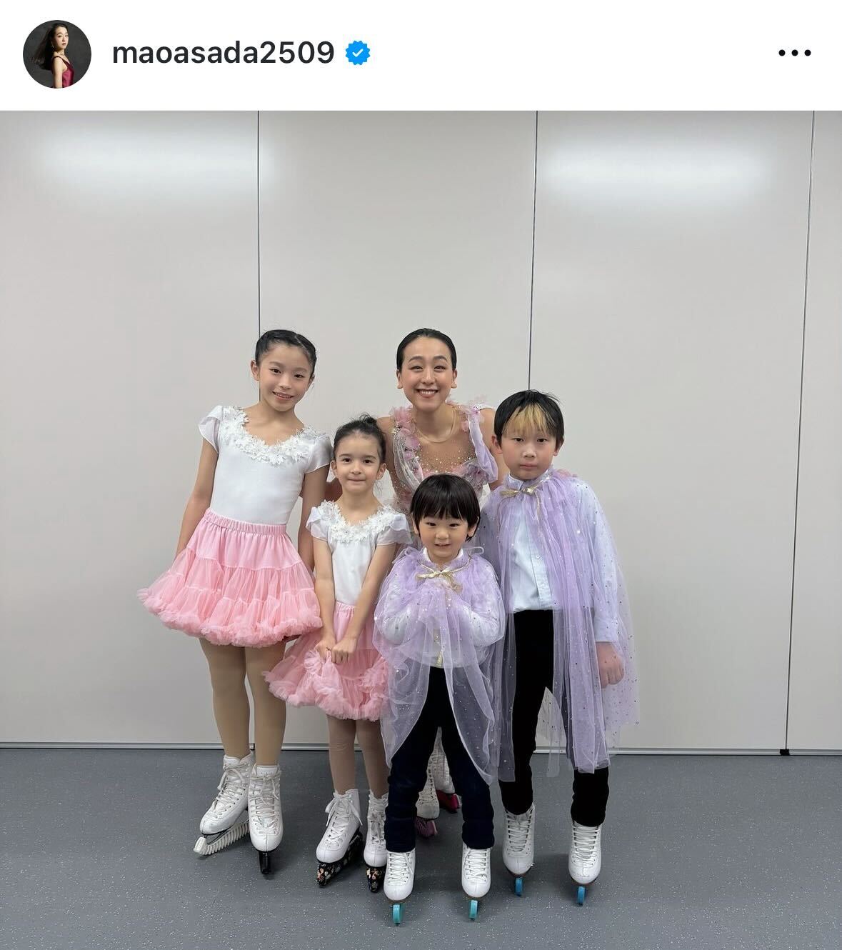 浅田真央のインスタグラムから