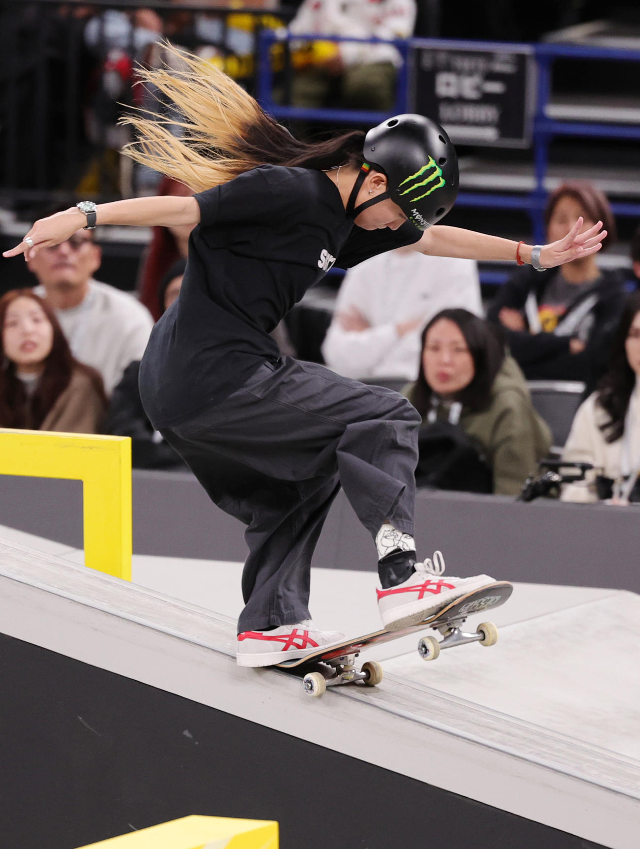 女子決勝で2位に入った赤間（撮影・野上伸悟）