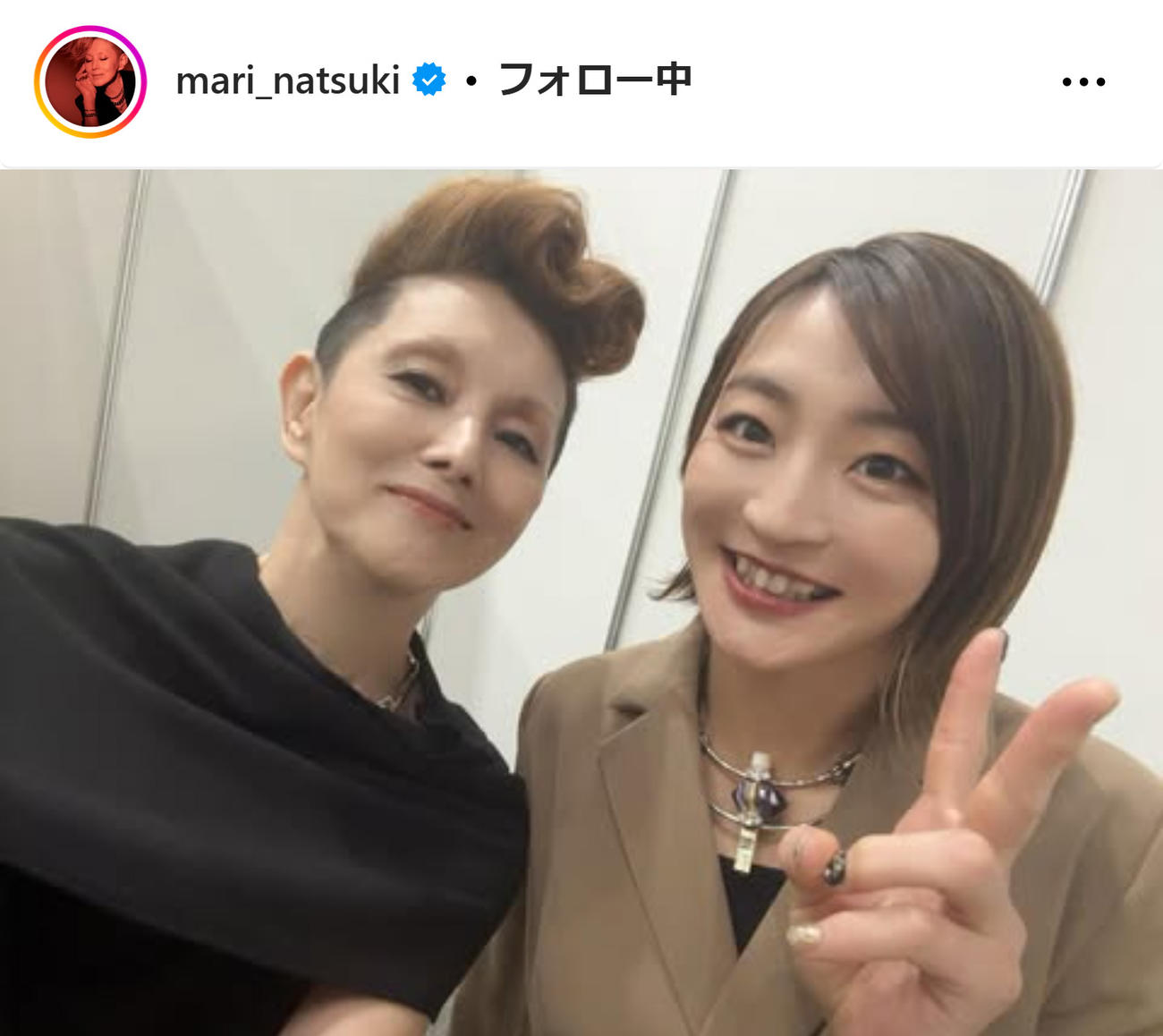 夏木マリのインスタグラムから