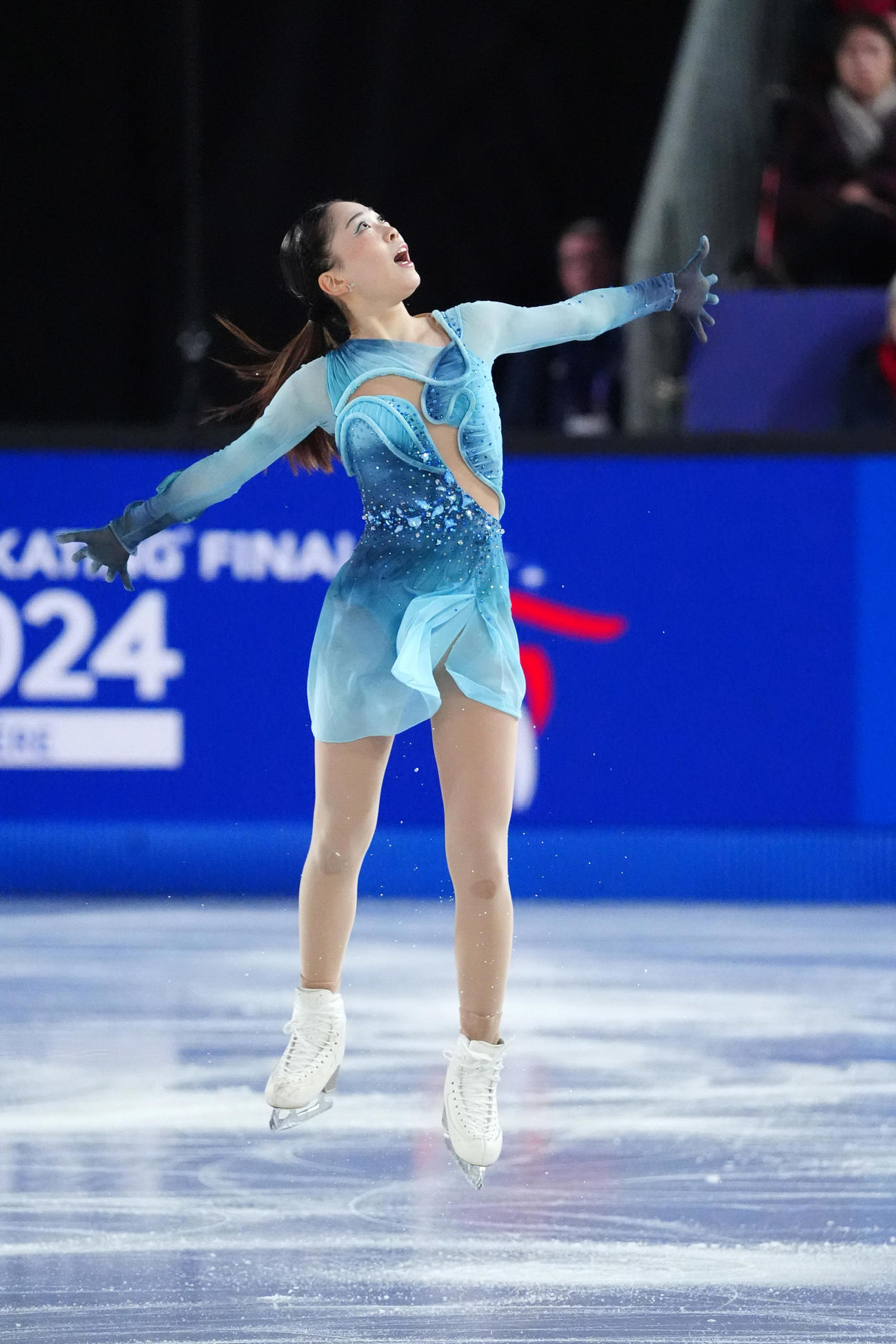 グランプリ（GP）ファイナル　女子SP　演技する吉田陽菜（撮影　パオロ・ヌッチ）