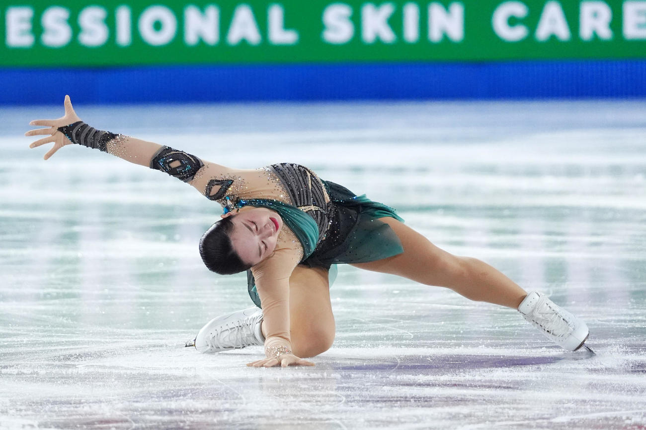 グランプリ（GP）ファイナル　女子SP　演技する樋口新葉（撮影　パオロ・ヌッチ）