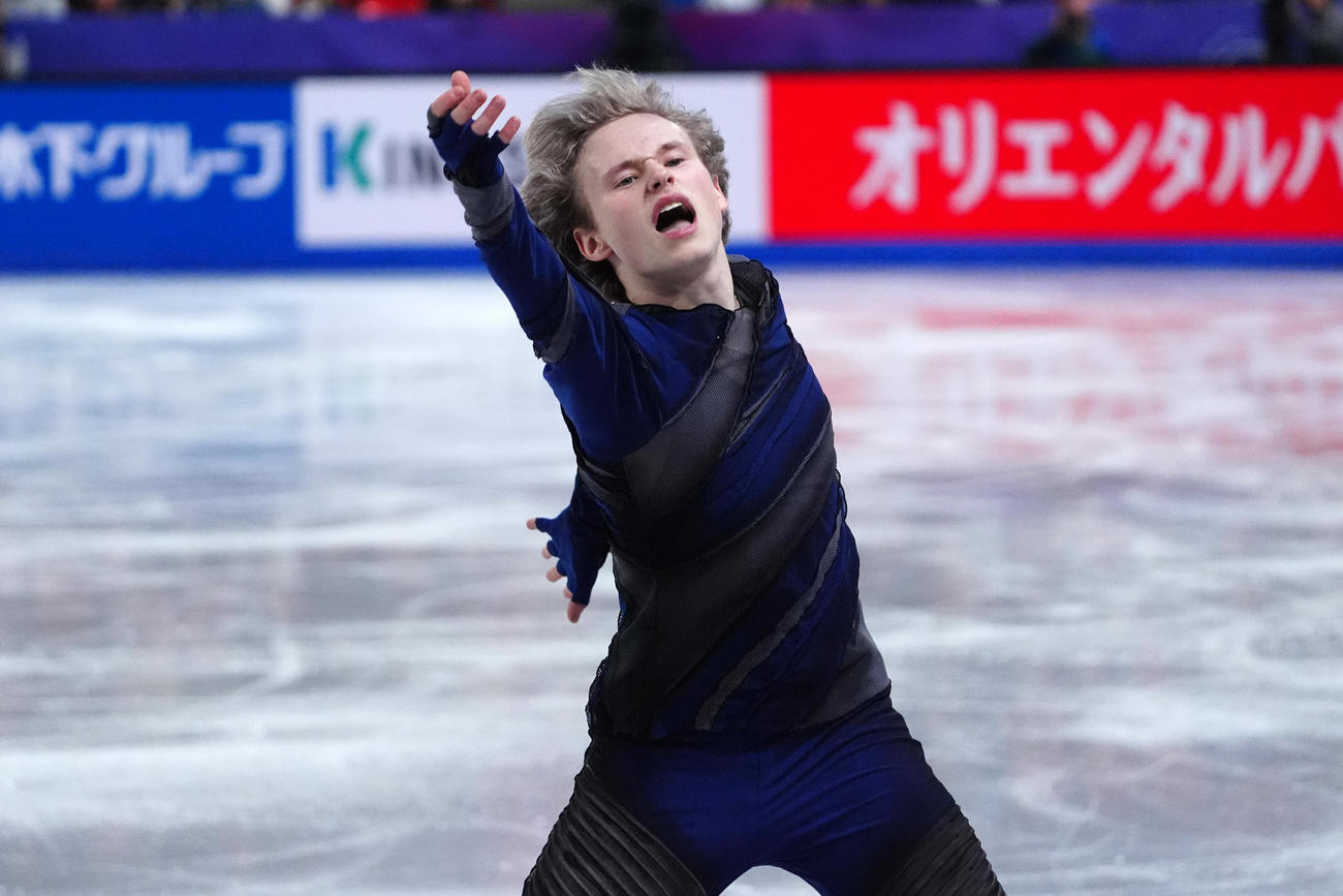 GPファイナル　男子SP　演技するイリア・マリニン（撮影　パオロ・ヌッチ）