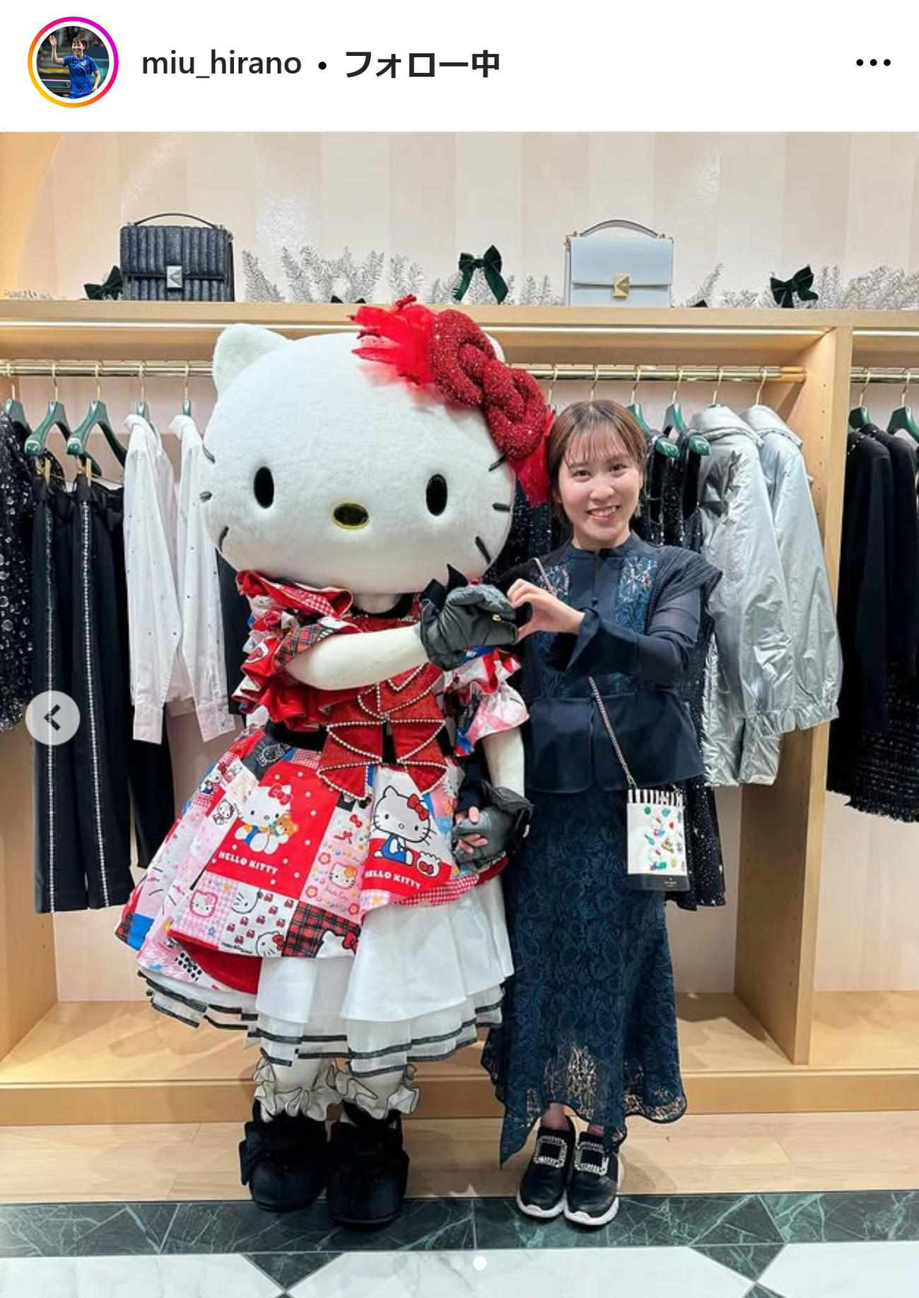平野美宇インスタグラムから