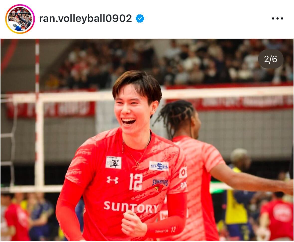 高橋藍のインスタグラムから