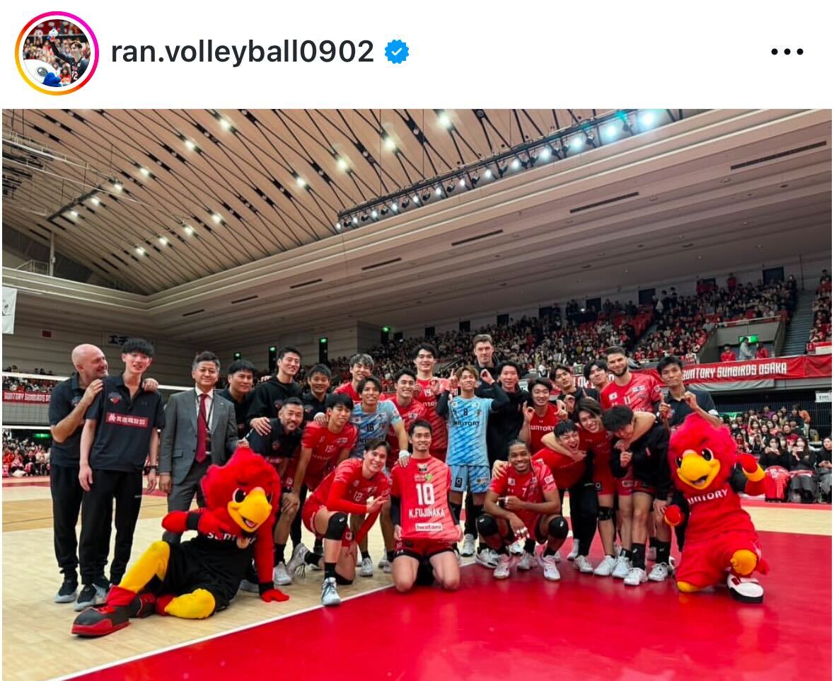 高橋藍のインスタグラムから