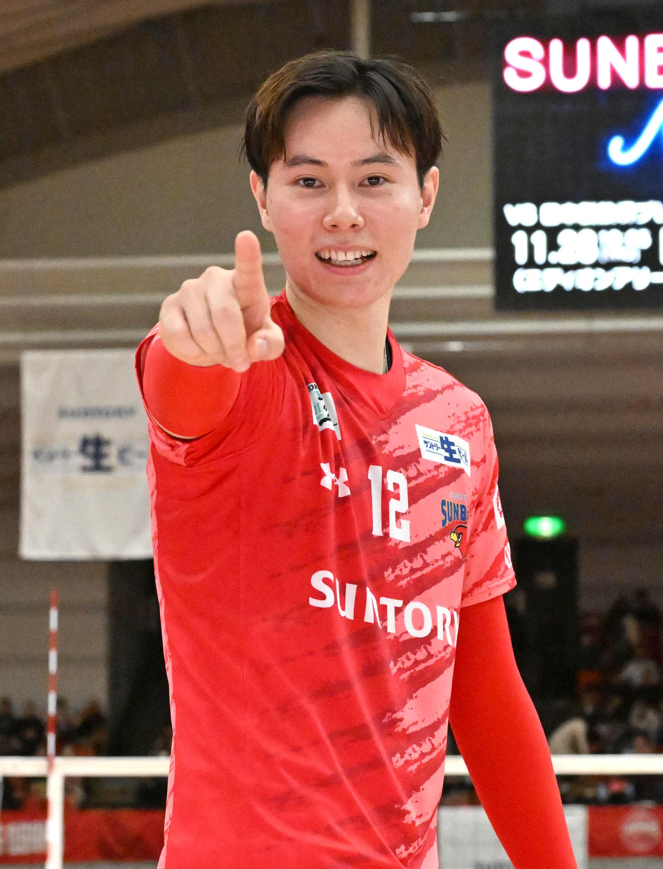 サントリー高橋藍（2024年11月28日撮影）