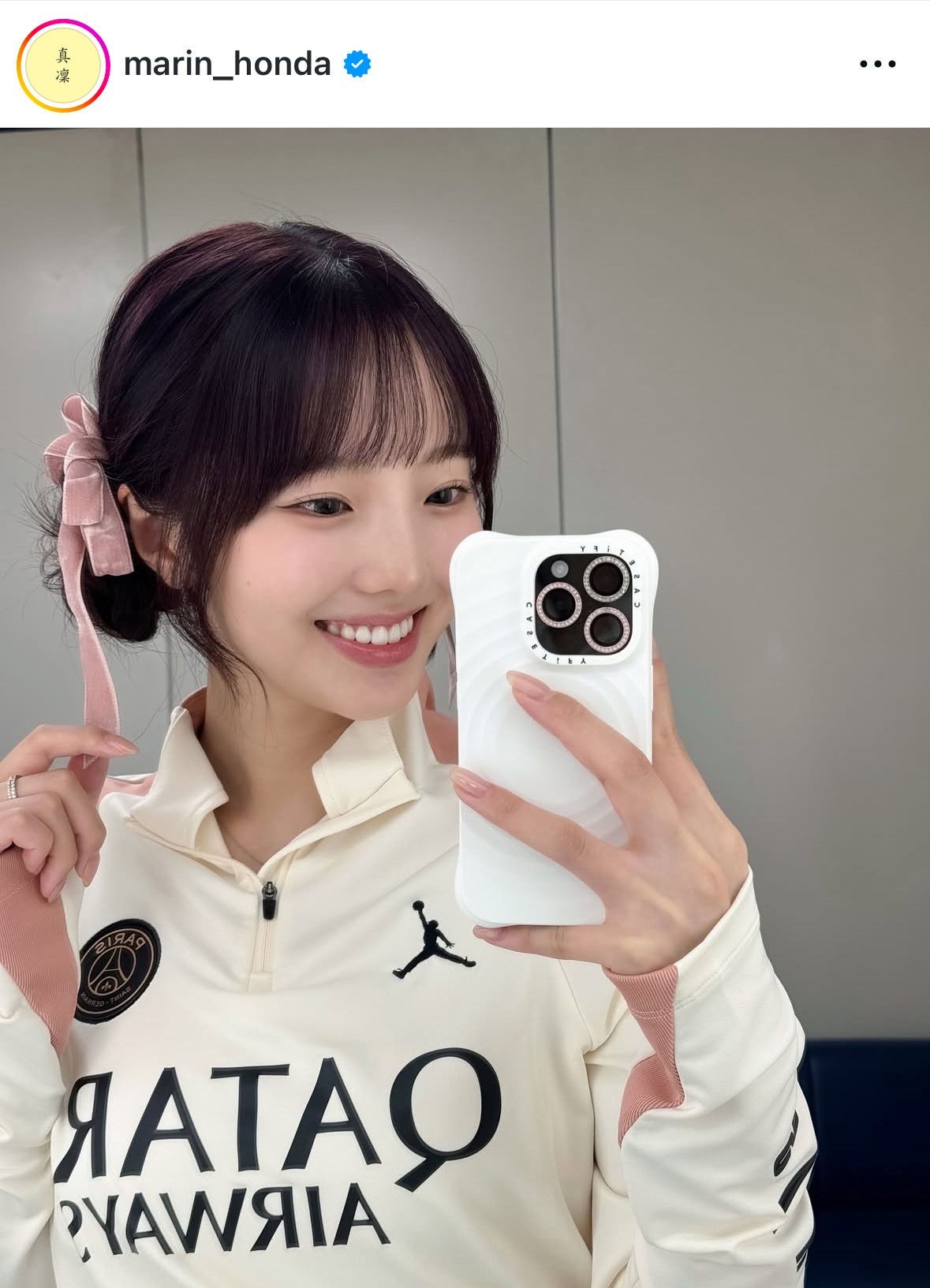 本田真凜さんのインスタグラムから