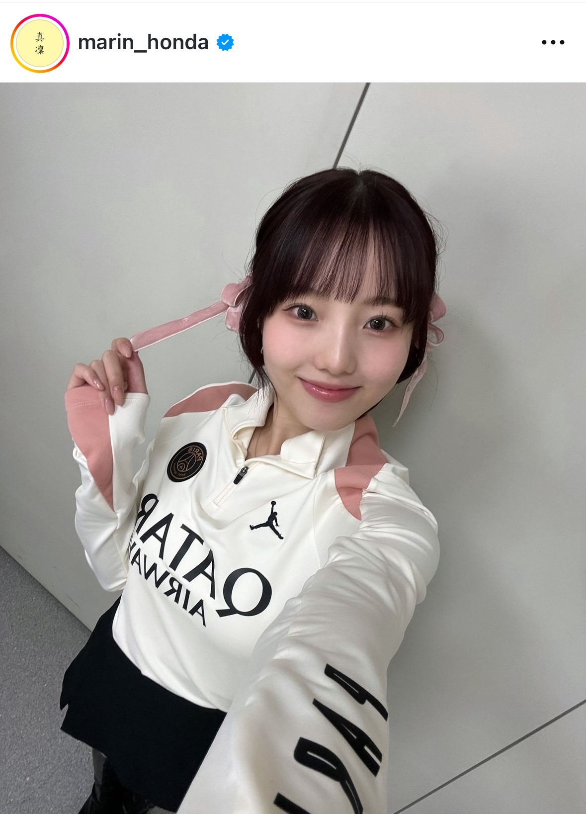 本田真凜さんのインスタグラムから