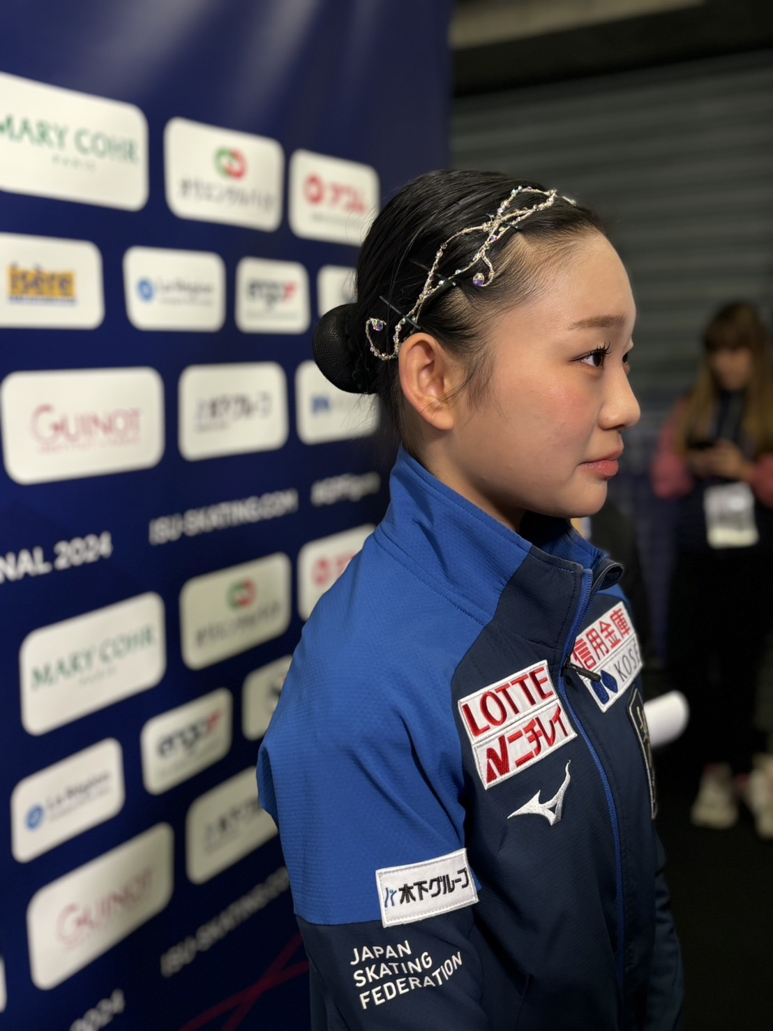 ジュニアGPファイナルの女子SPで2位につけた和田薫子（撮影・松本愛香）