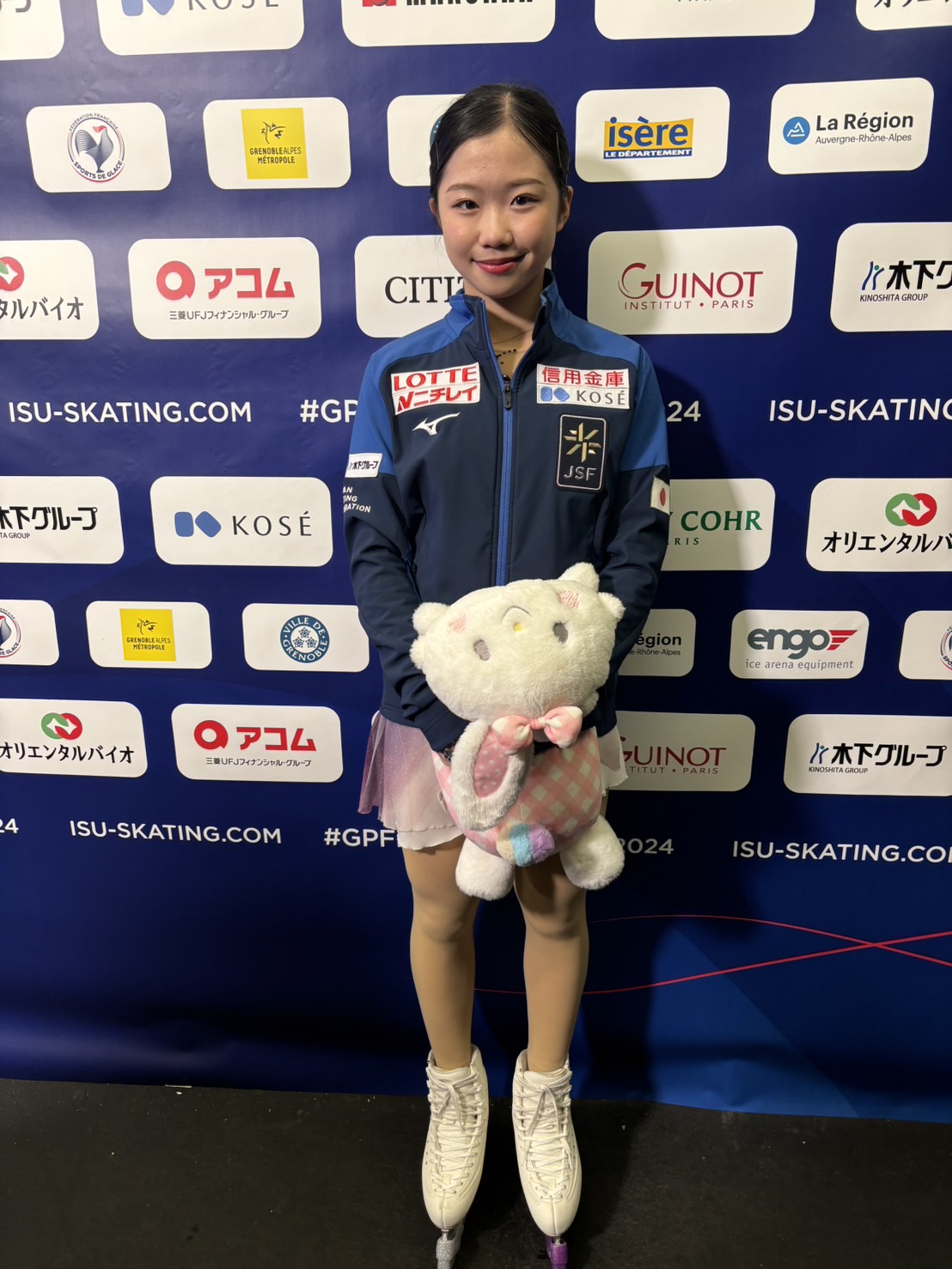 ジュニアGPファイナルの女子SPで3位につけた中井亜美（撮影・松本愛香）