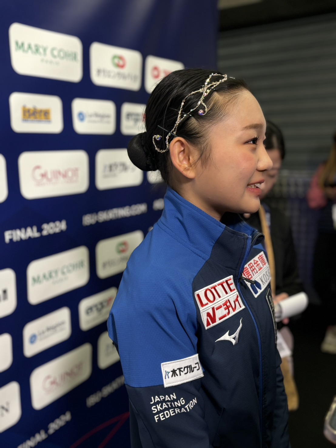 ジュニアGPファイナルの女子SPで2位につけた和田薫子（撮影・松本愛香）