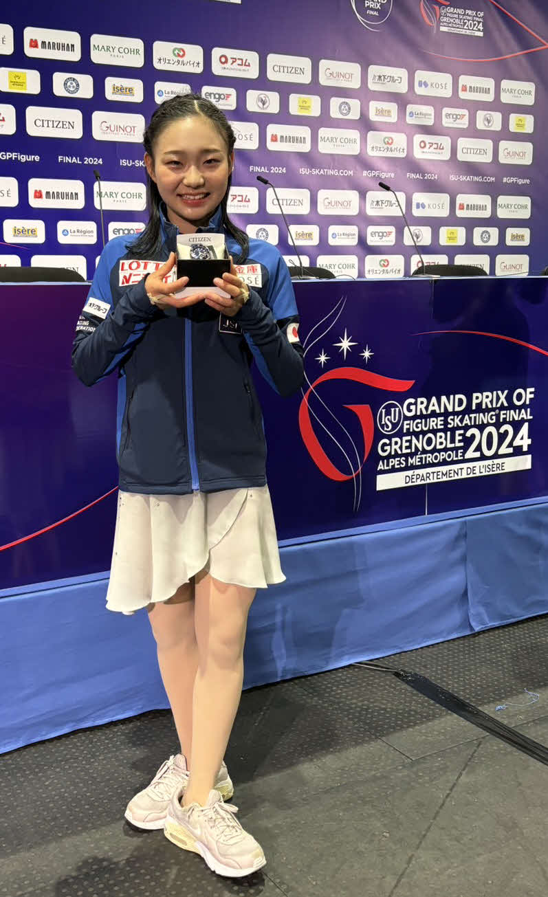 ジュニアGPファイナルで女子2位に入った和田薫子（撮影・松本愛香）
