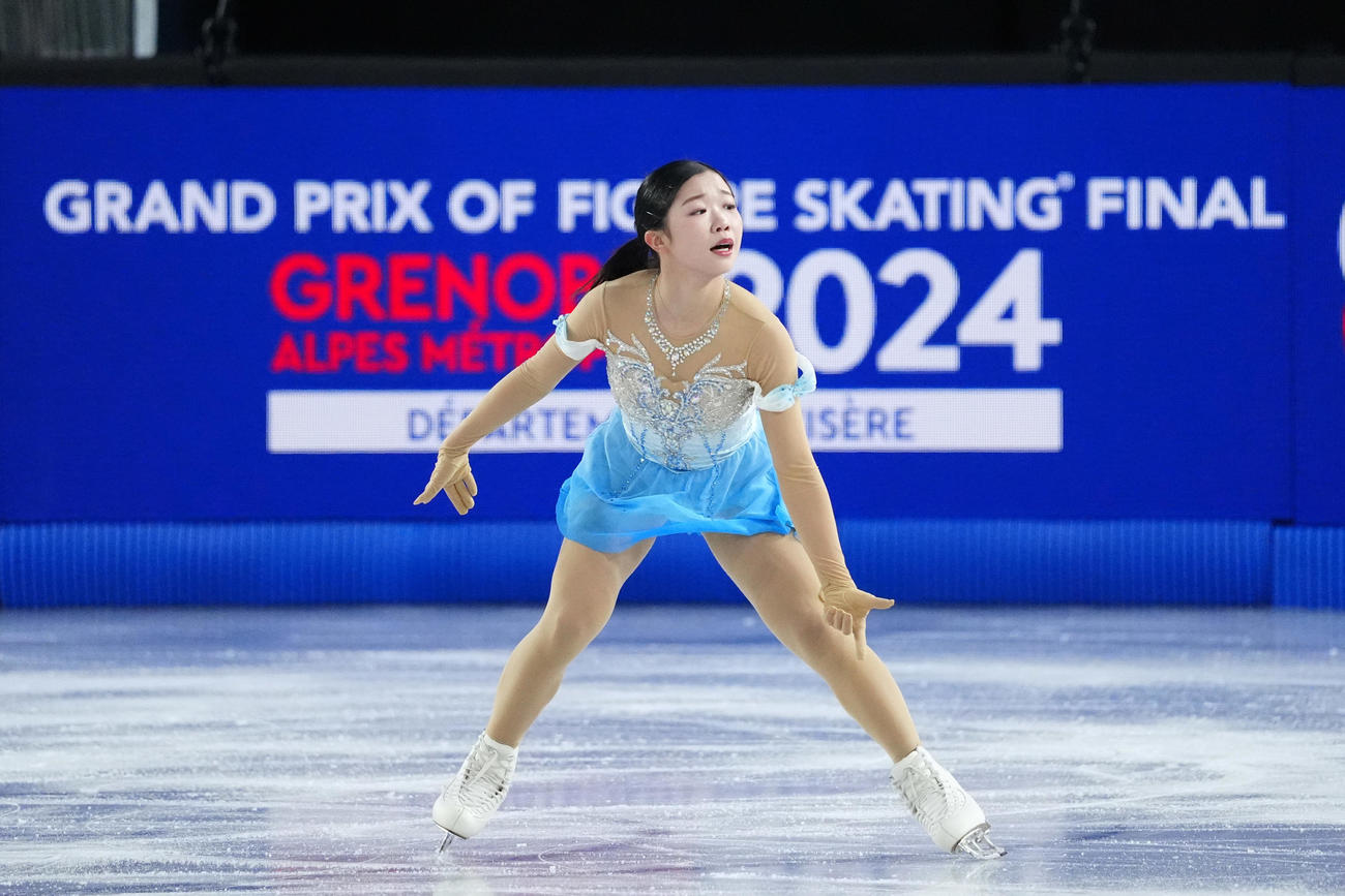 ジュニアGPファイナル　ジュニア女子フリー　演技する中井亜美（撮影　パオロ・ヌッチ）