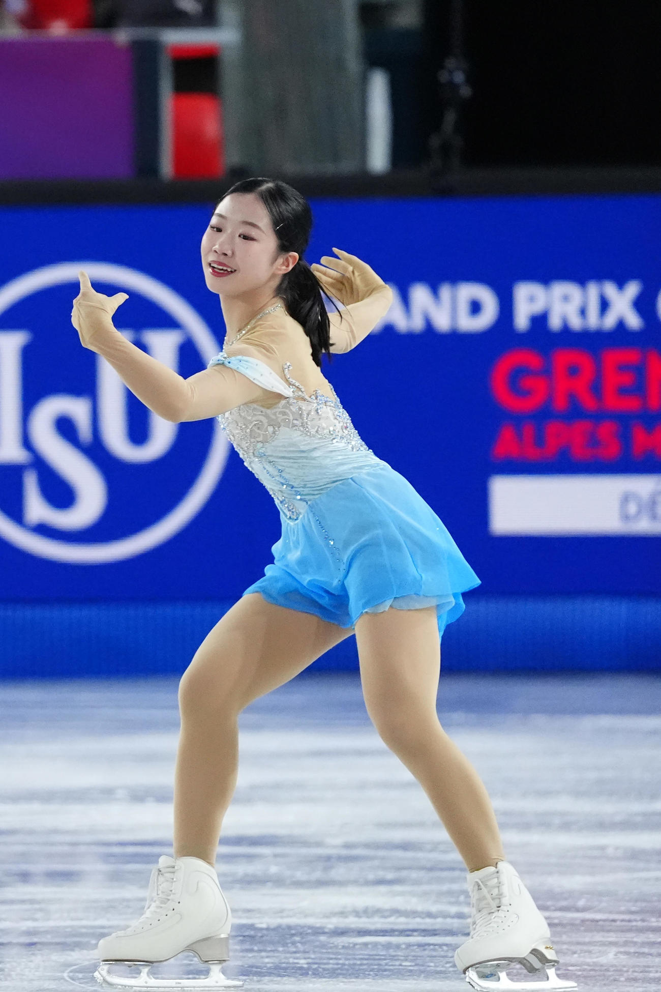 ジュニアGPファイナル　ジュニア女子フリー　演技する中井亜美（撮影　パオロ・ヌッチ）