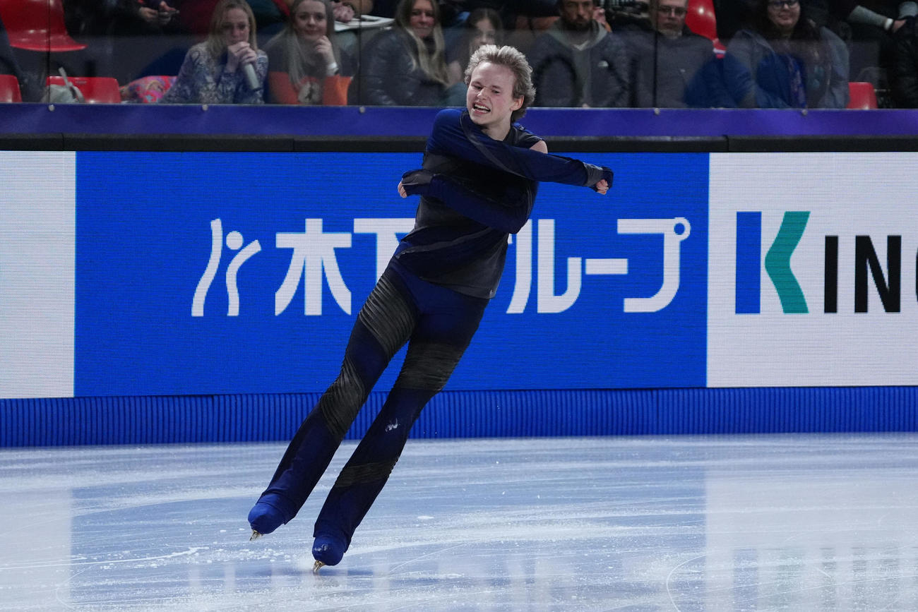 GPファイナル　男子SP　演技するイリア・マリニン（撮影　パオロ・ヌッチ）
