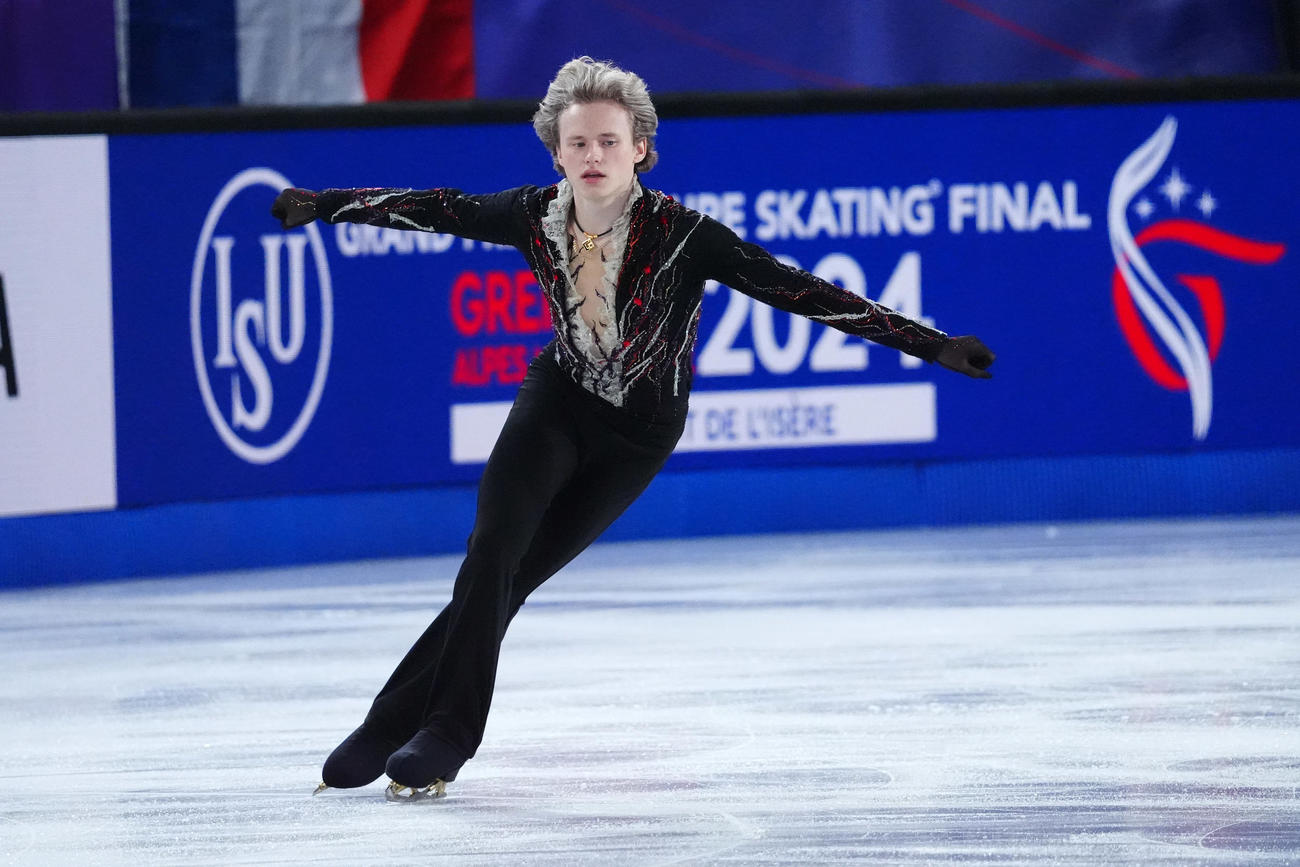 GPファイナル　男子フリー　演技するイリア・マリニン（撮影　パオロ・ヌッチ）