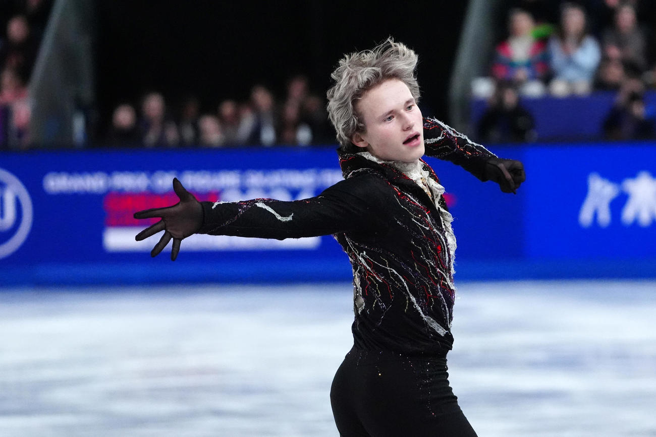 GPファイナル　男子フリー　演技するイリア・マリニン（撮影　パオロ・ヌッチ）