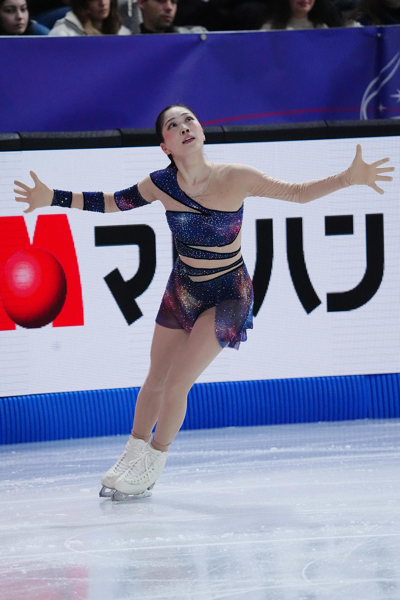ISUグランプリファイナル　女子フリーで演技する吉田陽菜（撮影・パオロ　ヌッチ）
