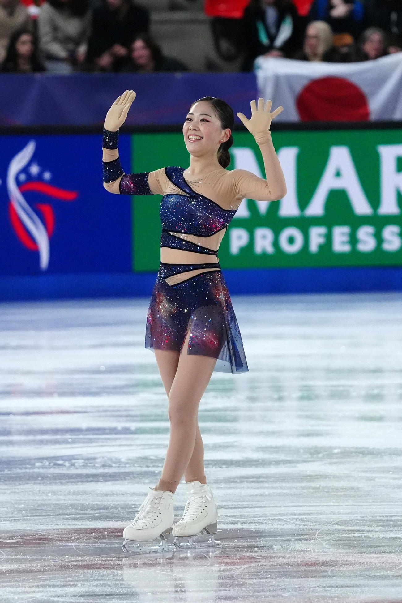 ISUグランプリファイナル　女子フリーで演技する吉田陽菜（撮影・パオロ　ヌッチ）