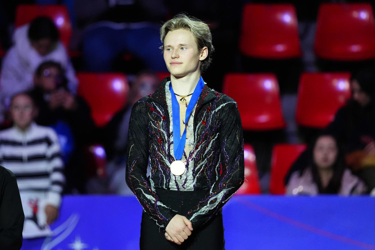 GPファイナル　男子フリー　優勝したイリア・マリニン（撮影　パオロ・ヌッチ）
