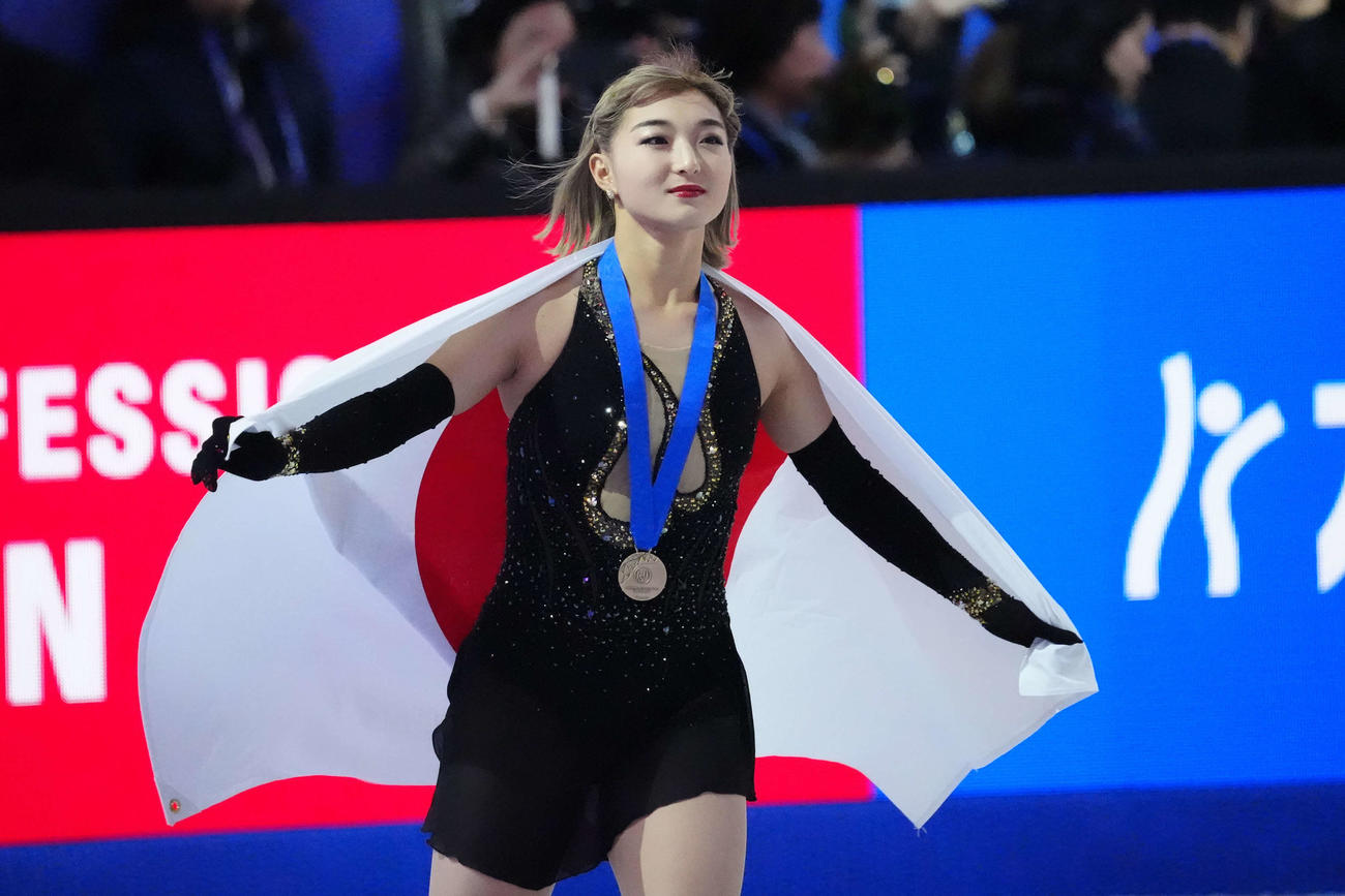 女子3位の坂本（撮影・パオロ　ヌッチ）