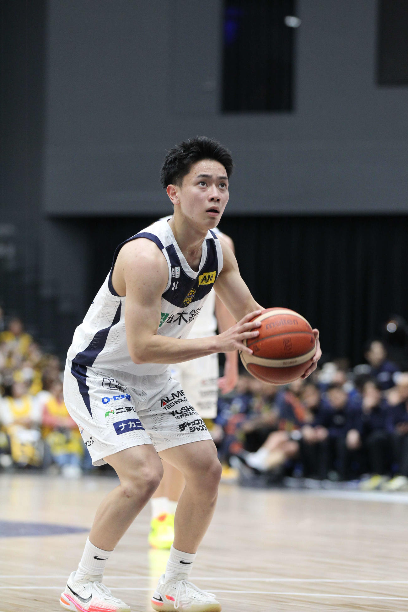 横浜BC対宇都宮　自己最多の14得点をマークした宇都宮の20歳ルーキー、石川裕大（撮影・沢田啓太郎）