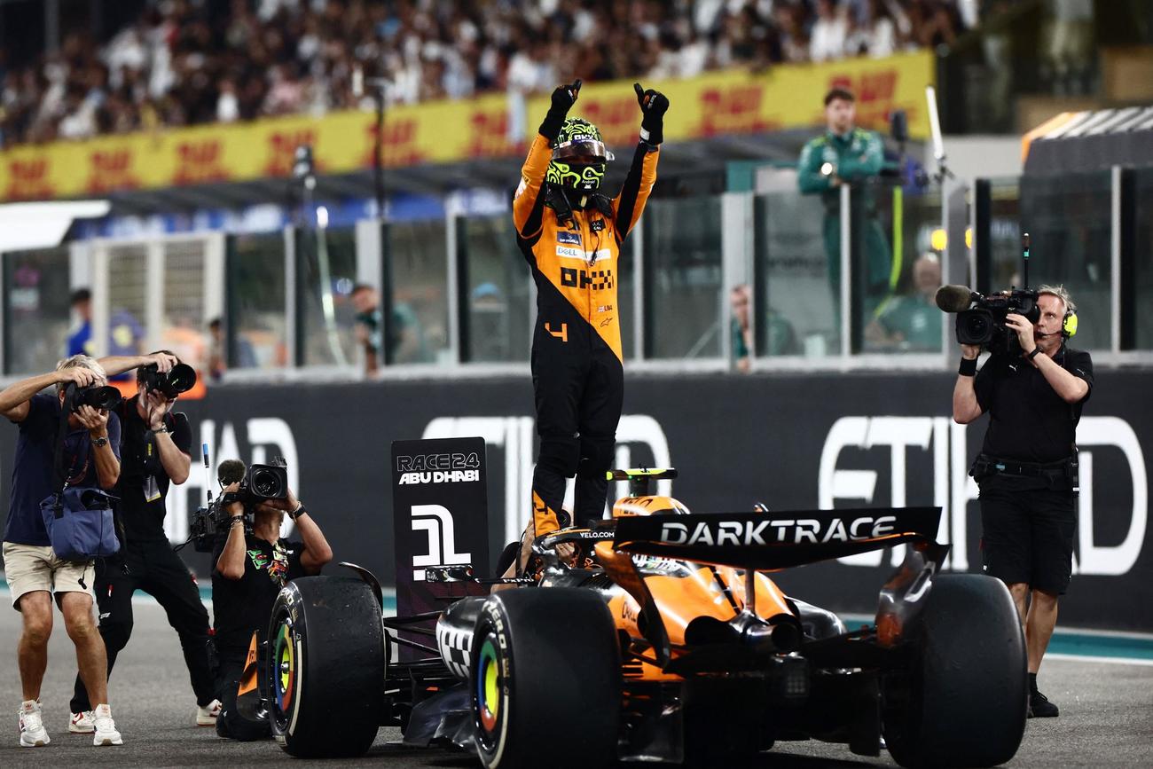 今季4勝目を飾ったマクラーレンのランド・ノリス（ロイター）