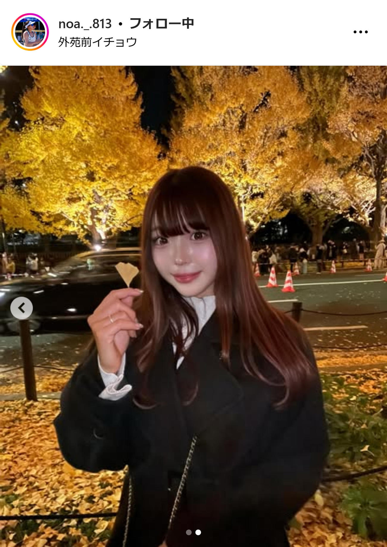 衣笠乃愛のインスタグラムから