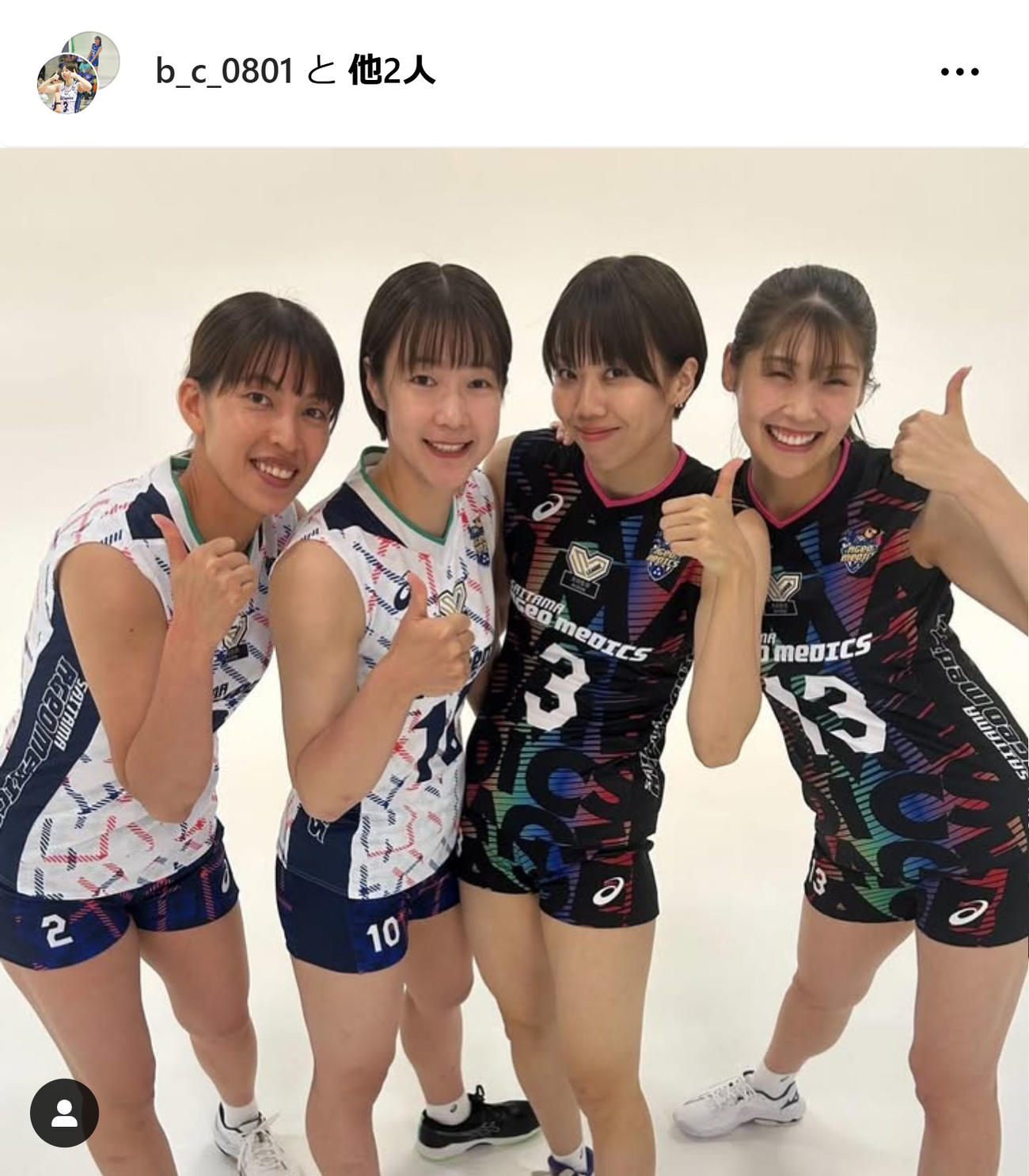 黒後愛のインスタグラムから