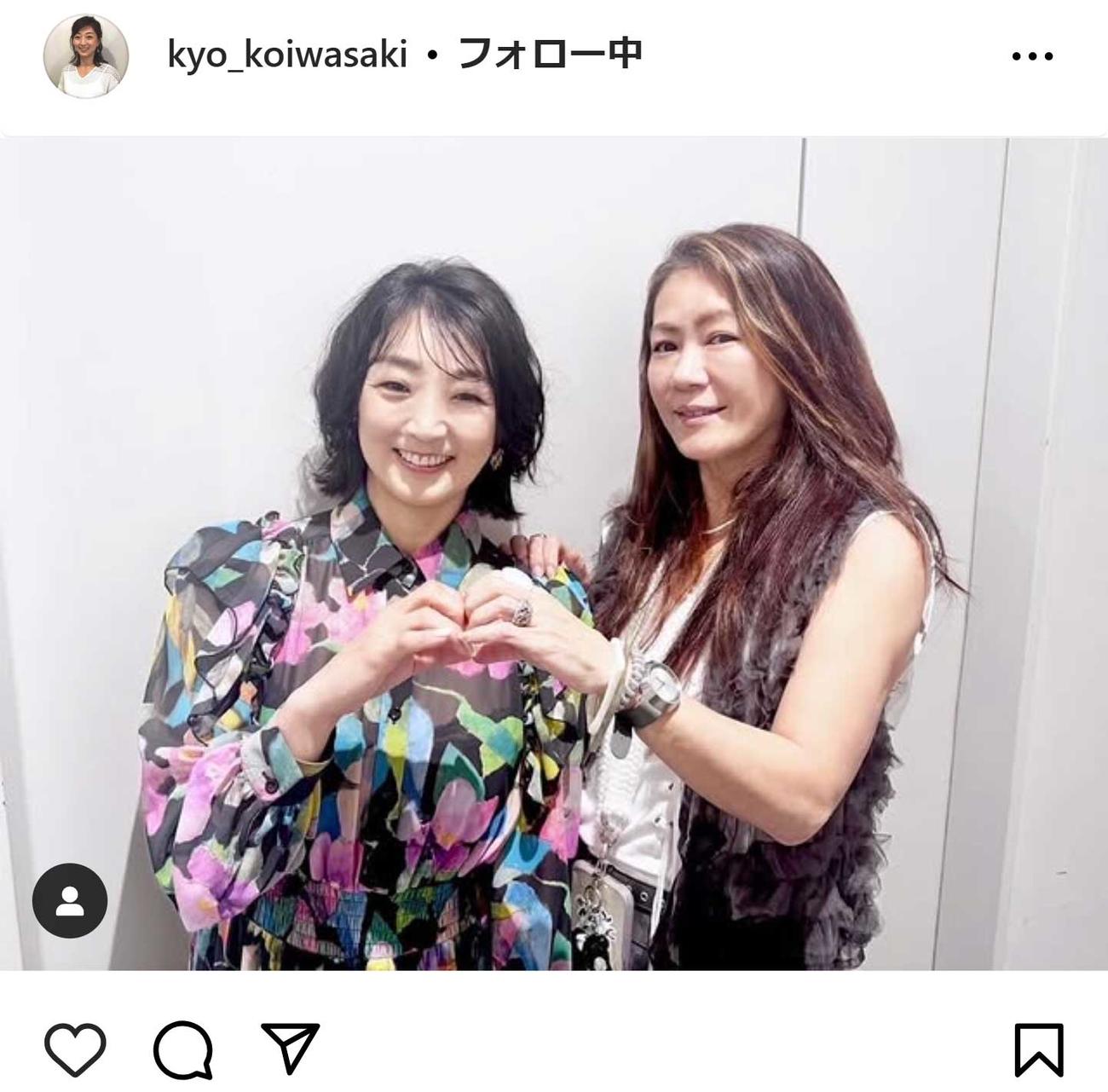 岩崎恭子さんのインスタグラムから
