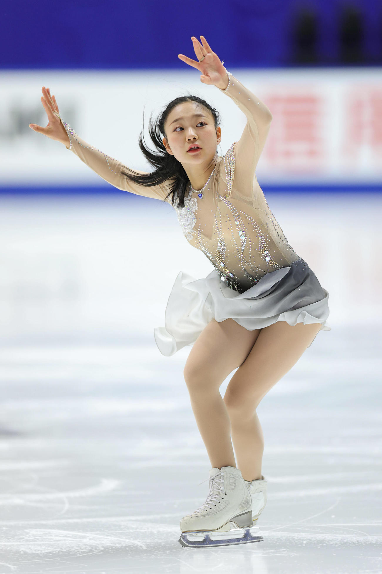 女子フリーで演技する和田（撮影・前田充）