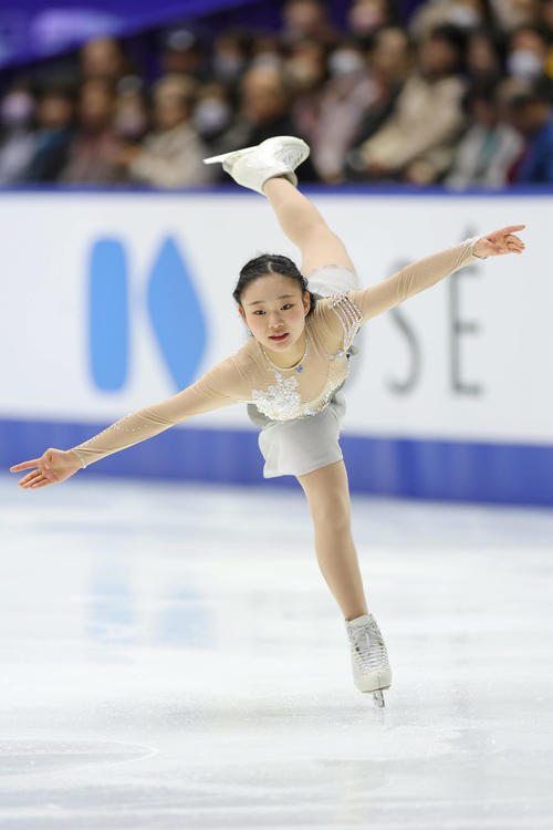 女子フリーで演技する和田（撮影・前田充）