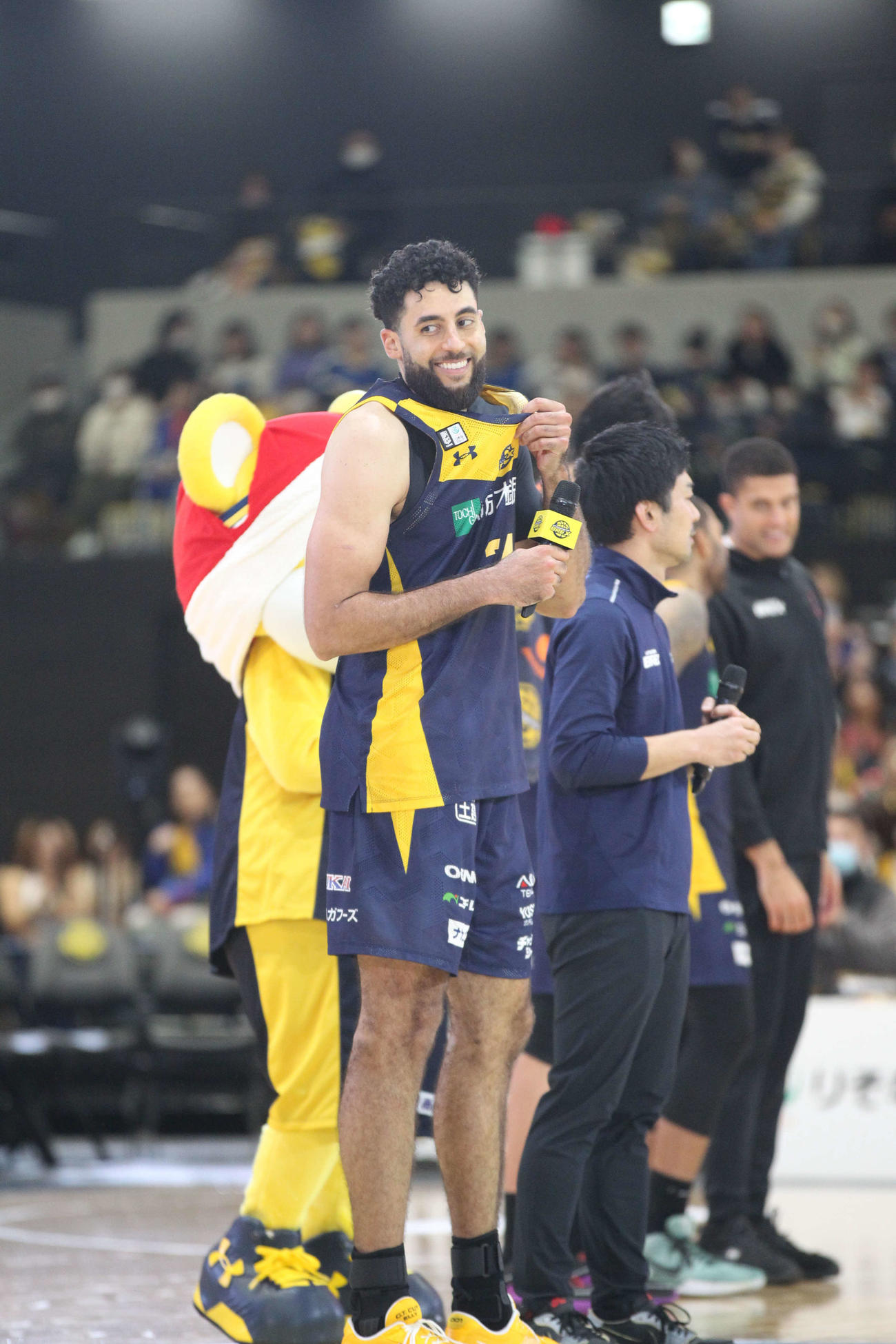 宇都宮対名古屋D 40分フル出場し、チームトップを28得点をマークした宇都宮のグラント・ジェレット（撮影・沢田啓太郎）