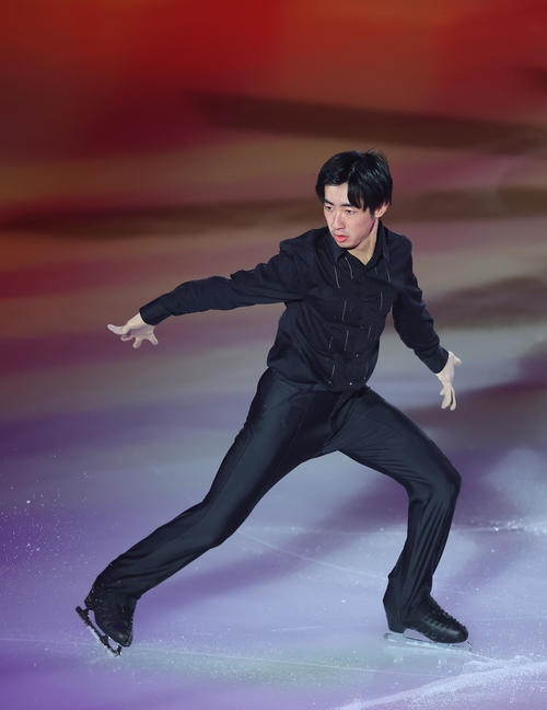 メダリストオンアイスで演技する壷井達也（撮影・藤尾明華）