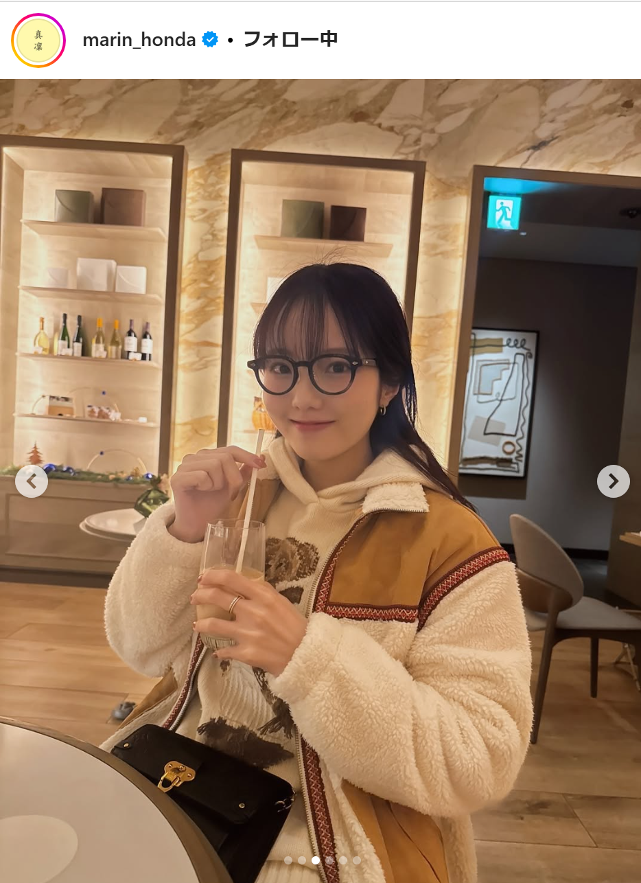 本田真凜のインスタグラムから