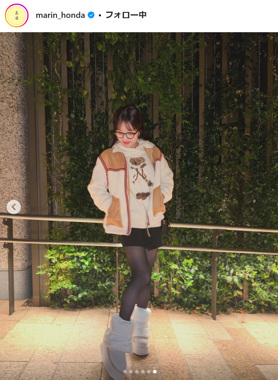 本田真凜のインスタグラムから