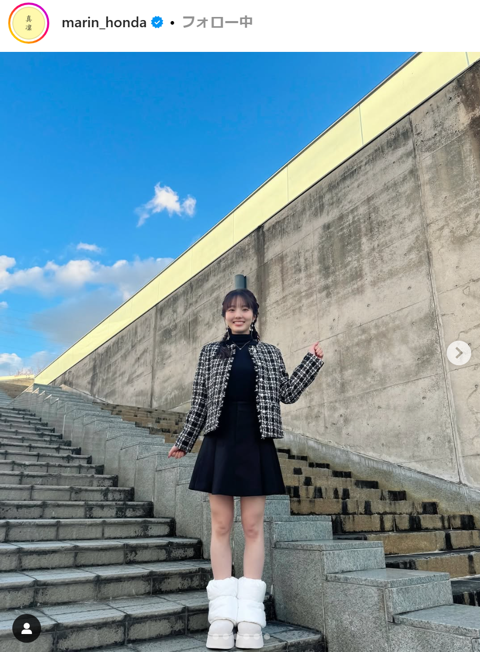 本田真凜のインスタグラムから