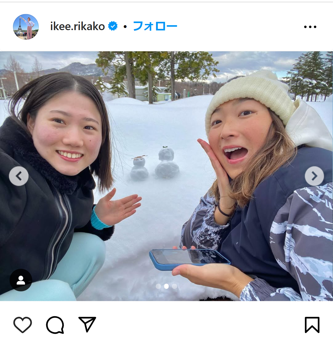 池江璃花子のインスタグラムから