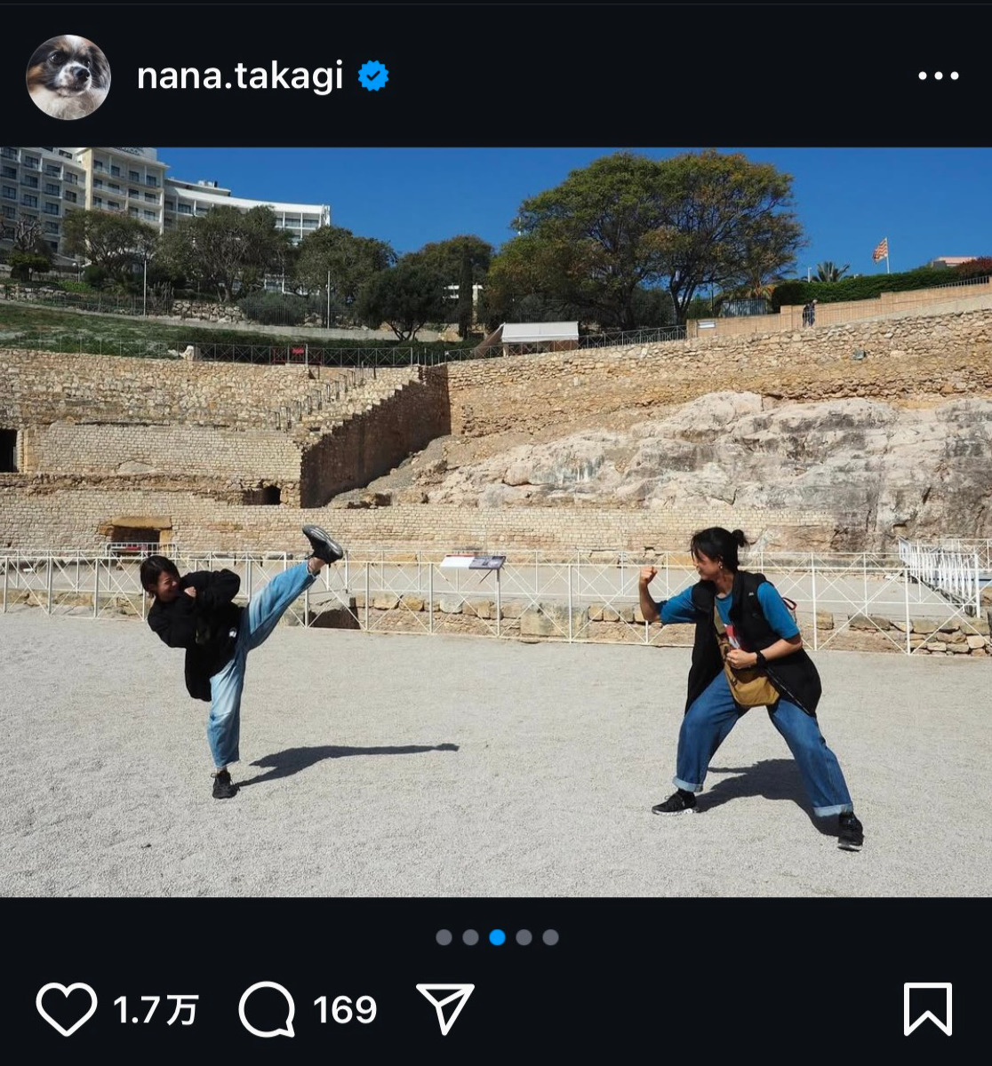 高木菜那さんのインスタグラムから